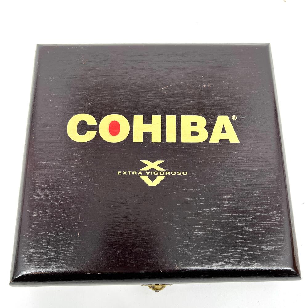 Vintage Cohiba Wood (Empty) Cigar Case for Crafting or Collecting